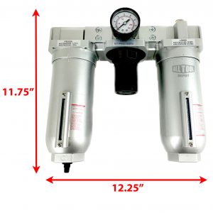 thumbnail image 2 of All Tool Depot 3/4 Compressed Air Moisture Filter, Regulator, Oiler, Separator, Lubricator Combo (FRL726N) 2 of 5
