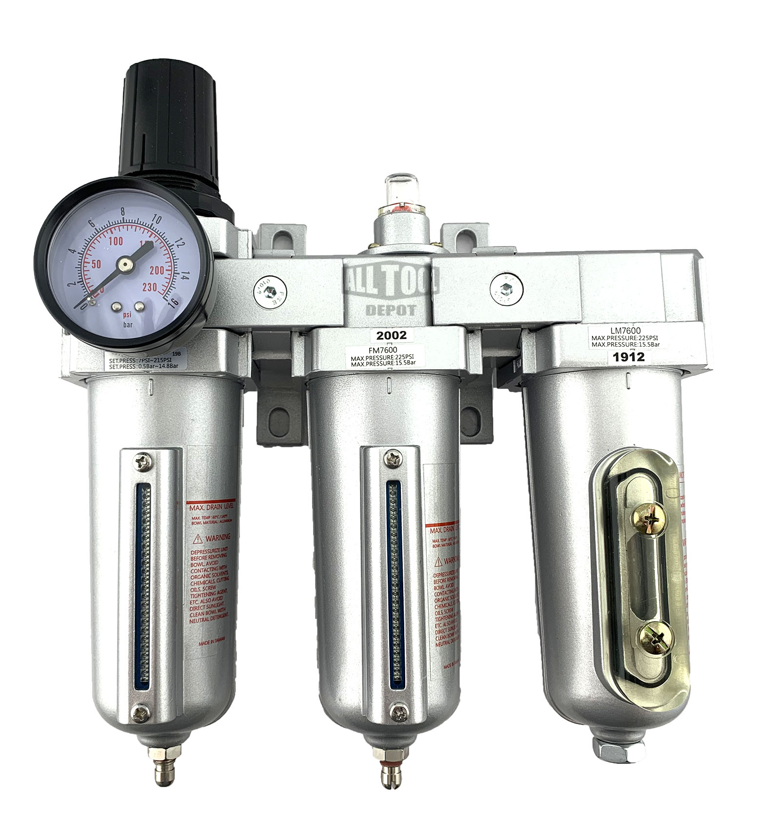 Heavy Duty 1/2" NPT Industrial Grade 3 Stage Air Drying System - View #2