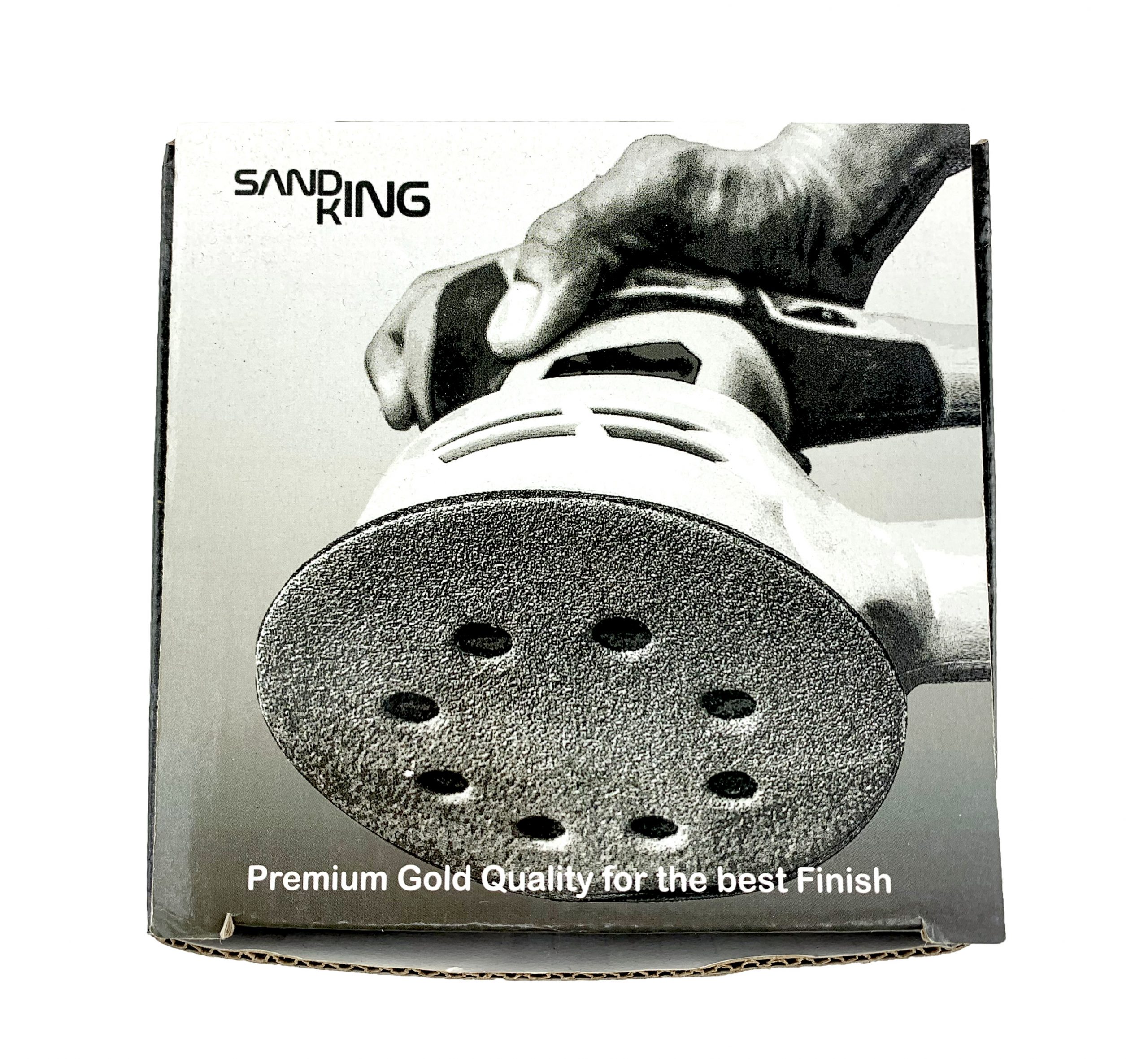 (50Pack) 5″ Gold Sanding Discs 8 Holes 150 Grit B2B All Tool Depot