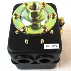 Lefoo 22 Amp Air Compressor Pressure Switch - 145-175 PSI Range With All Metal Housing LF17-H1
