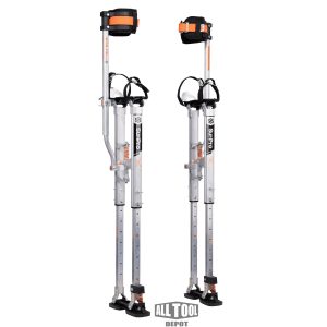 SurPro S1X Quad Lock Dual Legs Support Aluminum Drywall Stilts 26-40 in. (S1X-A-2640) Newest Model