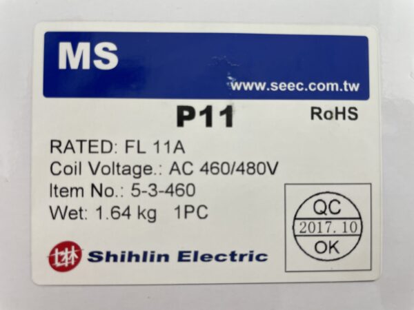 5 HP 3 Phase 460/480V 7-11AMP S-P11 Magnetic Motor Starter - B2B