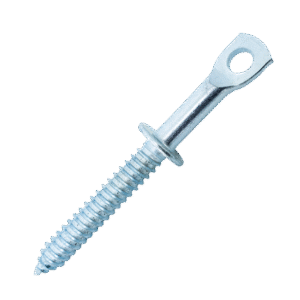 (200-Pack) 2.75" Eye Lag Self tapping Sharp point Screw Zinc