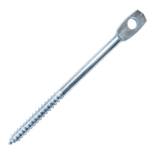 (200-Pack) 4" Eye Lag Wood Screw Zinc Plated